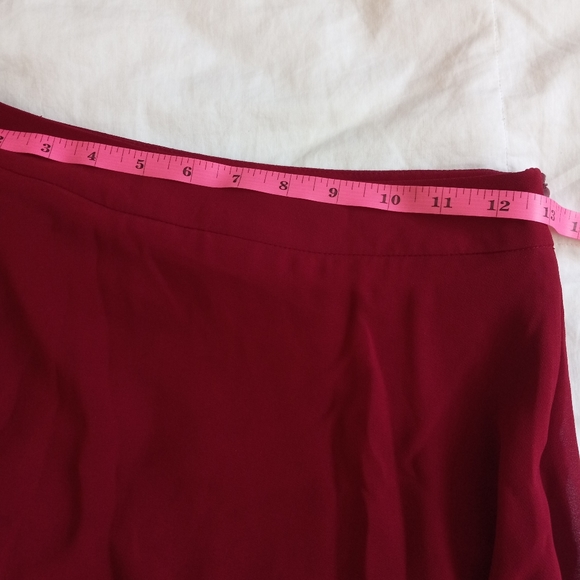 FOREVER 21 sm maroon high-low skirt - Picture 3 of 4